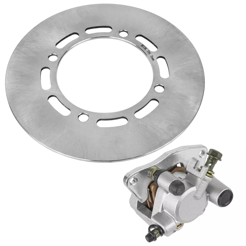 Caltric Front Right Brake Caliper w/ Disc for Yamaha Grizzly