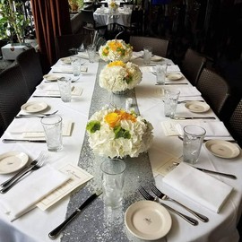 Silver Sequin Table Runner 12" x 72" Pack of 12 Sequin Table Cloth Runner Glitter Table Runner for Party Decor Glitter Party Supplies Fabric for Baby Shower Event Table Decor