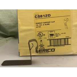 ERICO CADDY QTY 3 ERICO CADDY CS812D 1/2"/3/4" EMT Conduit/Cable to Stud Attachment