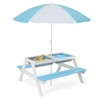 ARLIME Sand and Water Table - 3-in-1 Kids Picnic Table