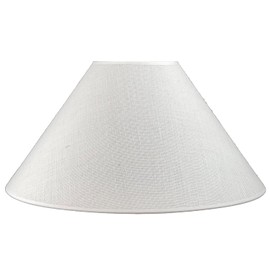 FenchelShades.com 7" Top Diameter x 22" Bottom Diameter 13" Slant Height Lampshade USA Made (Burlap Off White)