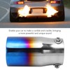 Exhaust Tip 3in Inlet 3.5in Outlet 6.4in Length Straight Edge