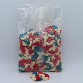 Beulah's Patriotic Gummy Rings, 4.5 Pound Package, 270 Pieces of Candy