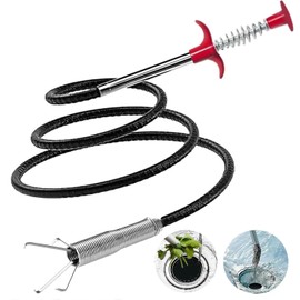SHUOGUO Drain Snake,79 inch Flexible Grabber Claw Pick Up Reacher Tool,Drain Clog Remover - Gutter Cleaning Tools for Home Sink, Bathroom Tub,Drain, Toilet, Tight Spaces