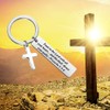BEKECH Christian Keychain Trust in The Lord Proverbs 3:5-6 Keychain