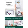 Rikyo Acrylic Sign Holder,Table Card Multi-Page Flip Display 6 Pages-12