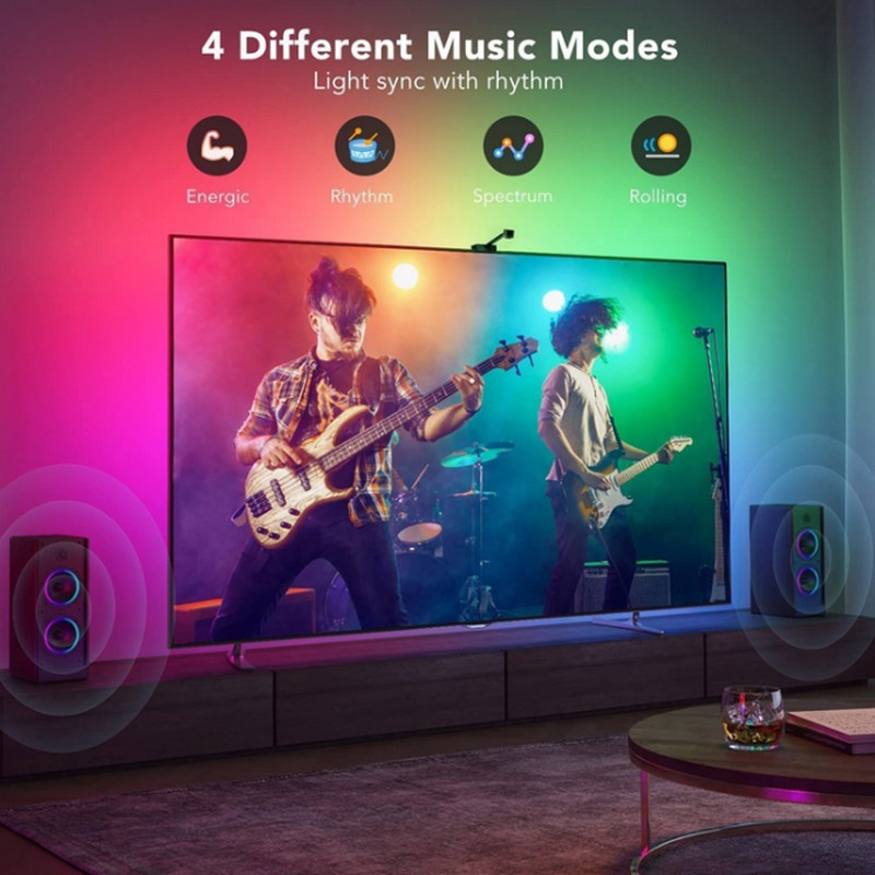 RGB TV Backlights Strip Lights App Control Dynamic Lighting WiFi