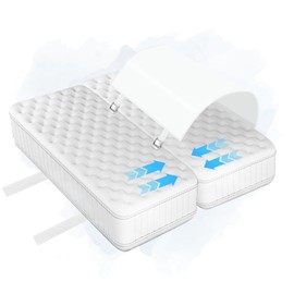 NOSONUS Bed Bridge Twin to King,Twin to King Bed Converter with Metal Buttons and Fixing Straps,Split King Gap Filler for Adjustable Bed,Large Bed Converter for Couples,Guests,230 * 50 cm