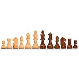 Husaria Staunton Tournament No. 5 Chessmen with 2 Extra Queens and Wooden Box, 3.5-inch Kings