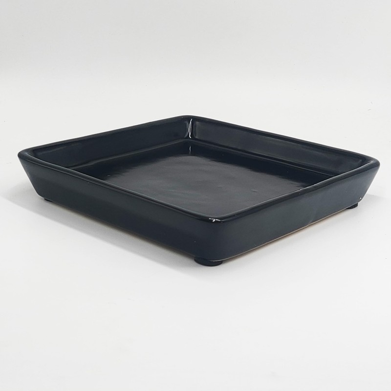 Square Plant Saucer 4 Inch 2 Pack，Plant Trays for Pots,