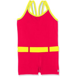 Shepa Girls 'Swimming Costume, Girls, Badeanzug , orange/yellow, 128