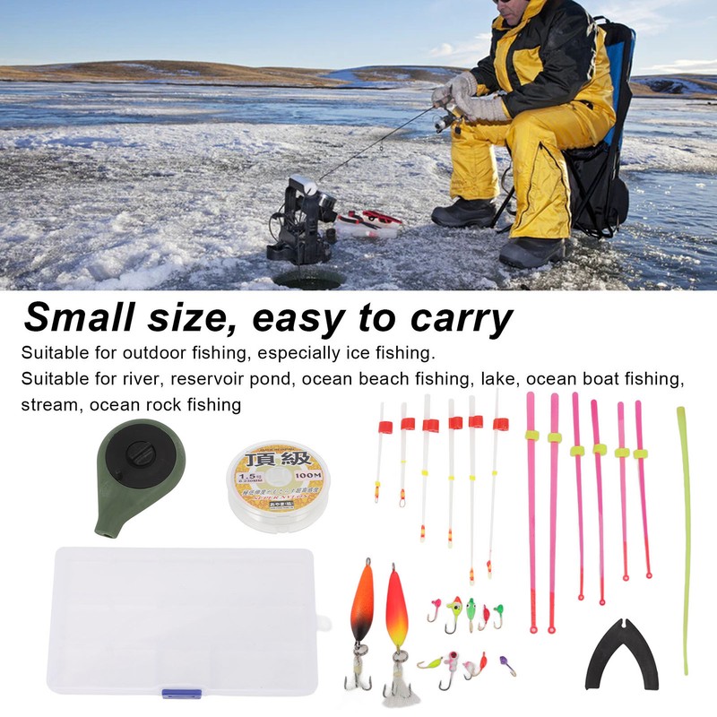 Mini Ice Fishing Rod Reel Combo Portable Ice Fishing Pole