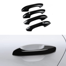 DLOVEG Car Exterior Door Handle Cover Compatible for 2021 2022 2023 2024 2025 Kia K5 GT GT-Line Accessories Door Handle Protectors with Smart Key Holes Glossy Black