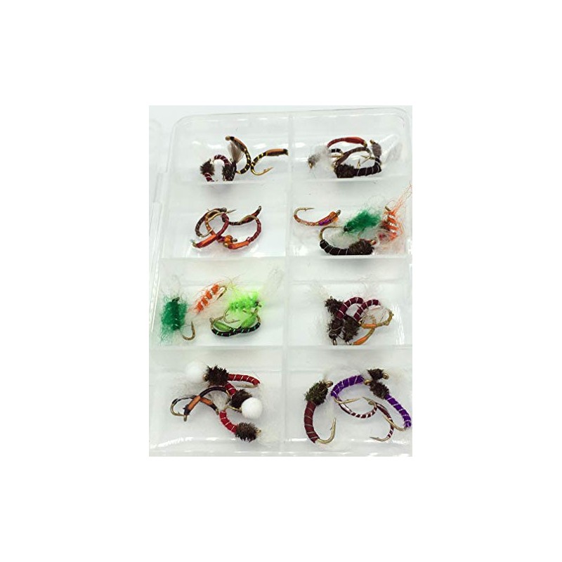 Fly Fishing SUMMER BUZZER SET for trout, 40 Flies in