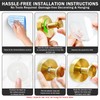 4 Pack Suction Cup Hooks for Shower, Removable Metal Hooks