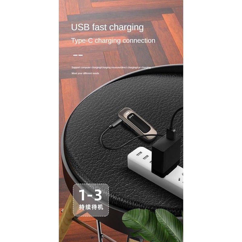 Fahgaer On-Ear Headset Receive 500 Square Feet Mini Walkie-Talkie Bluetooth