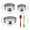 3PCS Stainless Steel Flour Sieve, 10/15/20 cm 40/60 mesh Fine