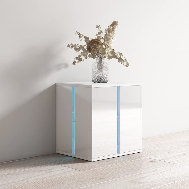 Cube 20" Nightstand White