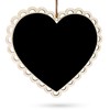 BestPysanky Heart Shape Blackboard, Erasable Hanging Chalkboard- Sign Display Board