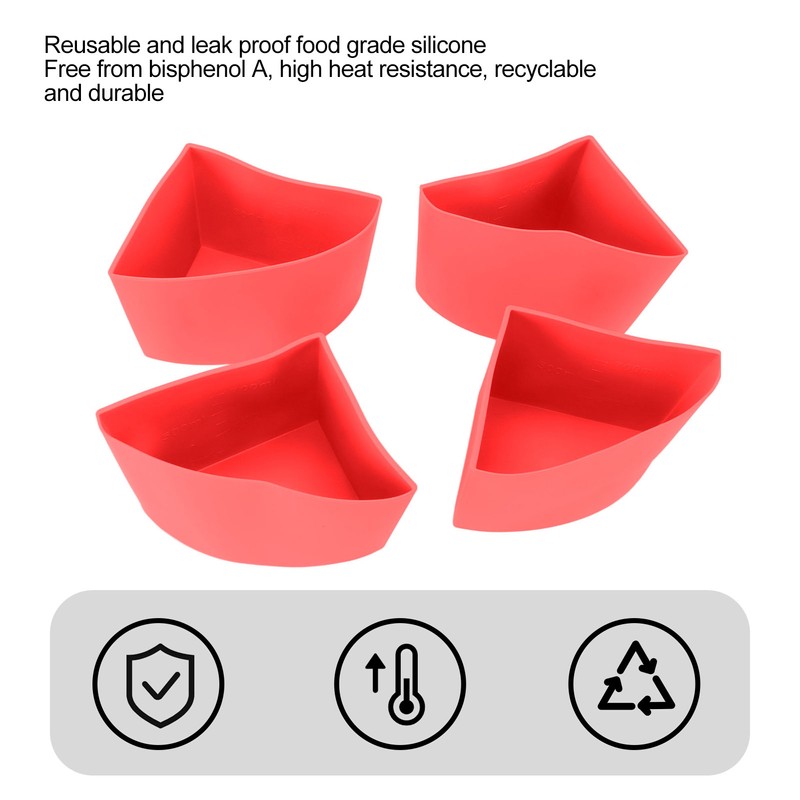 Slow Cooker Divider Liner 4 in 1 Silicone Reusable Leakproof