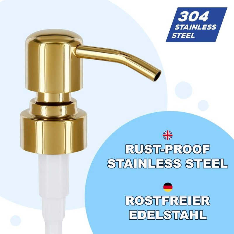 ALTGLAS Stainless Steel Liquid Soap Dispenser Pump 'Zagreb' - Replacement