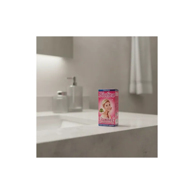 Biotina Con Vitamina E Y Germen De Trigo 60 Cápsulas