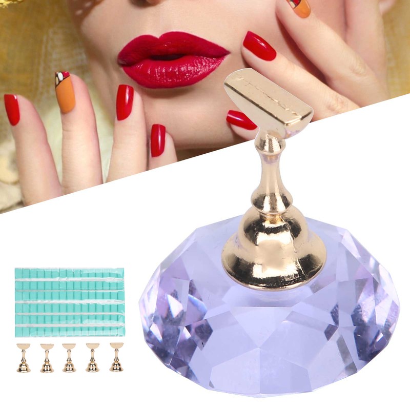 Nail Art Display Stand Set Magnetic Crystal Holder Practice Showing