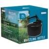 2 Litre Stainless Steel Black Whistling Stove Top Kettle |
