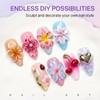 3D Sculpting Gel for Nail Art, 2PCS Clear and White