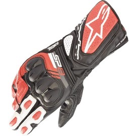Alpinestars Black/Red/White Sz M SP-8 V3 Leather Motorcycle Glove