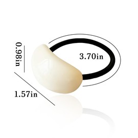 Geometric Design Elastic Hair Ties 3PCS Semi-Arc Hair Bands for Women's Hair Accessories for Women Elegant Ponytail Holder for Thick Thin Hair Band for Women Birthday Graduation Gift