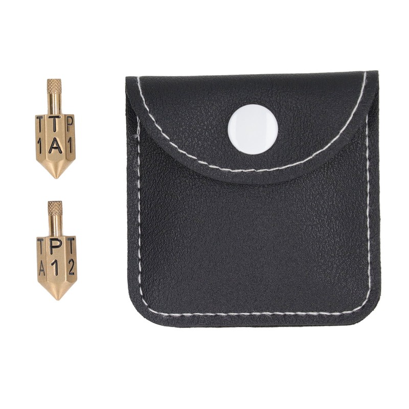 2PCS 6 Sides Rotary Dice with Shank Solid Metal Gyroscope