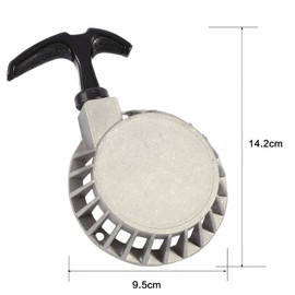 Metallzug-Starter Teil Rückstoß Start, Langlebig, Passt zu den Meisten Pocket Bikes, Minimoto, mit Aluminium Material für ATV