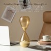 Glitzhome Oversized Hourglass Sand Timer - 30 Minutes, Minimalist Hand-Blown
