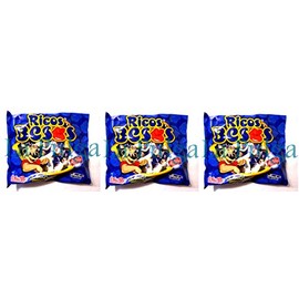 3 - Montes Ricos Besos Chocolate Flavor Toffees Mexican Candy 6 oz Each