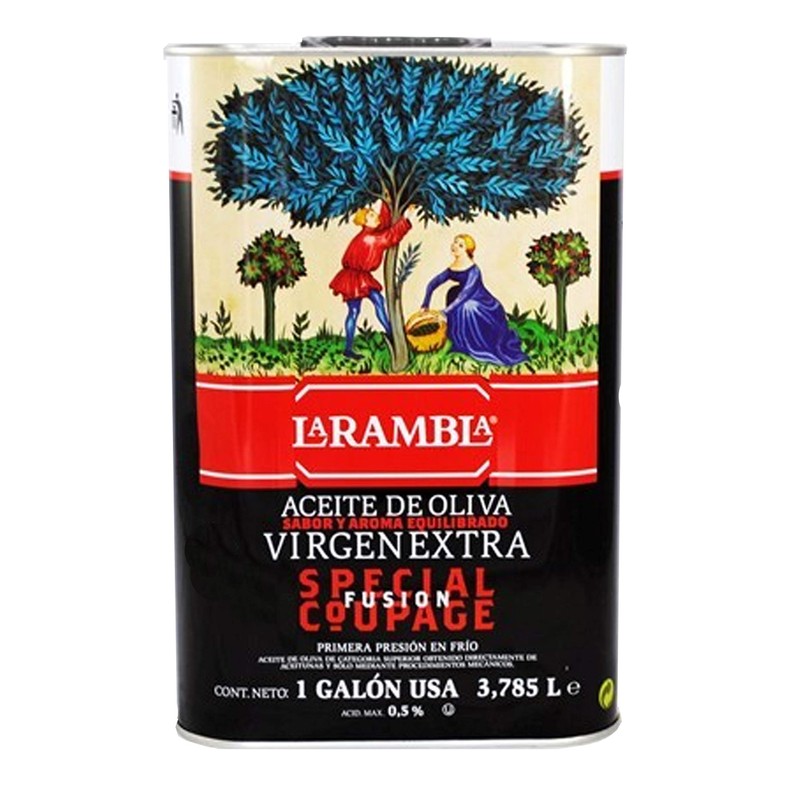 LaRambla Extra Virgin Olive Oil, One US Gallon, Special Coupage,