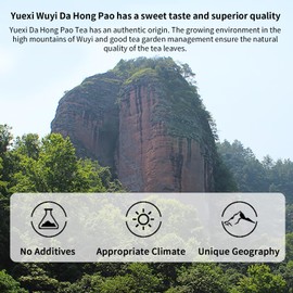 Yuexi Oolong Tea Loose Leaf Da Hong Pao Tea Big Red Robe Oolong Tea Chinese Tea Dahongpao Oolong Tea Fujian Wuyi Mountain 120g/4.23oz 大红袍 武夷岩茶
