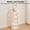 UFORU Small Shoe Rack, 6 Tier Plastic Vertical Shoe Rack