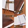 Lined Journal Notebook for Women Men, 256 Numbered Pages Hardcover