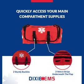 Dixigear First Responder On Call Trauma Bag W/Reflectors - Red