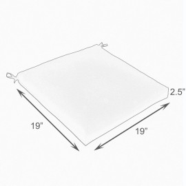 Sunbrella Shelton Sunbrella Charcoal Indoor/ Outdoor Chair Bristol - 20 in w, 20 in d, 20 in w x 20 in d