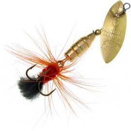 Panther Martin PMWSMF_9_GO WillowStrike Metal Fly Spinners Fishing Lure - Gold/Orange Fly - 9 (3/8 oz)