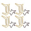 100pcs Shaped Paper Clips Deer Shape Metal Portable Office Clips