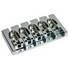 HIPSHOT A-Style 5-String Bass Bridge, CHROME .750in Spacing BRASS Version