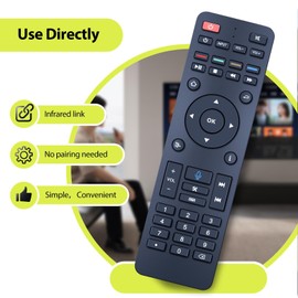 RYQIF RC-200 Replacement Remote Control for Super Box S5 Max,S5 Pro,S6 Max
