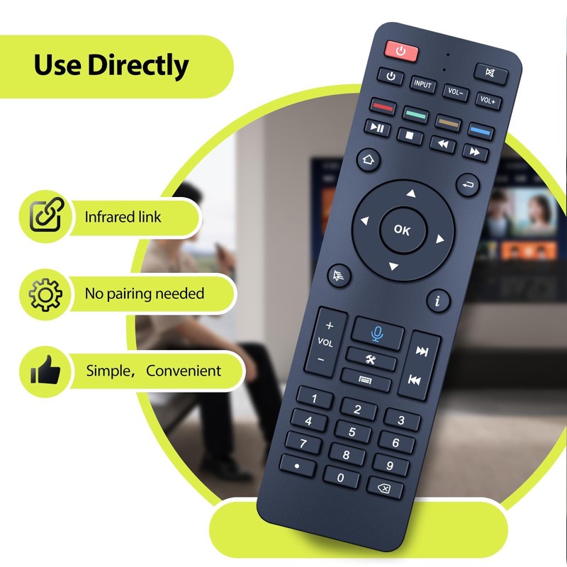RYQIF RC-200 Replacement Remote Control for Super Box S5 Max,S5