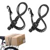 2Pcs Elastic Bike Strap Adjustable Bicycle Bungee Cords with Hooks