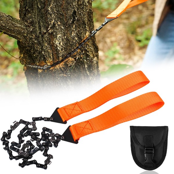 Rdlobu Carbon Steel Hand Chainsaw, Compact and Foldable Camping Wire