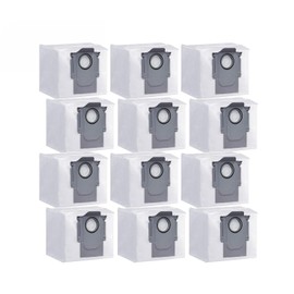 12 Pack Dust bags for Roborock Q5+, Q5,Q7,Q7 Max, Q7+,Q7 Max+, S8+, S8 Pro Q7, S7 MaxV Ultra Robot Vacuum Cleaner, 3.0L Large Capacity Bag