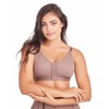 Fajas DPrada 09027 Women's Post Surgical Bra, Cocoa-Optic, 32